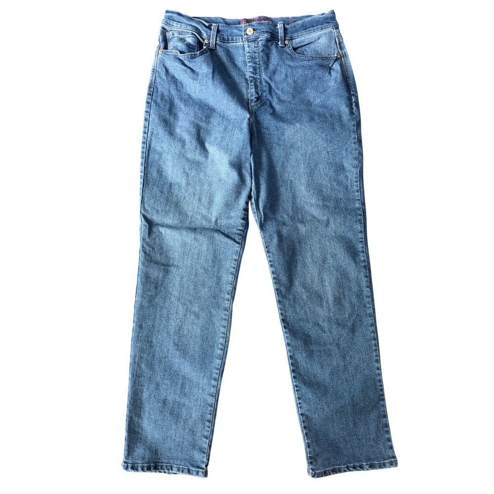 Gloria Vanderbilt Women's 14 Amanda Blue Straight Leg Jeans | SKU 1155